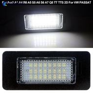 NOBELJIAOO 1PC Car Canbus LED License Number Plate Light Assembly Replacement White For Audi A1 A4 B