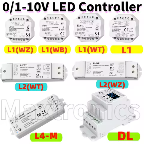DL/L1 Skydance 0-10V RF Tuya Smart WiFi Zigbee LED Dimmer L4-M L2 0/1-10V Push Smart Life APP Contro