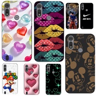 For Motorola Moto E6S E6i Case Phone Cover Protective Soft Silicone Black Tpu Case Shatterproof phon