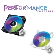 Arctic P12 120mm Black / White PWM PST A-RGB (6 YEAR WARRANTY TECH DYNAMIC PTE LTD)