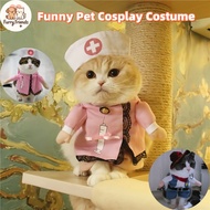 Funny Dog Cosplay Costume Chucky Pet Outfit Halloween Cat Dog Jacket Party Wig Coat S To XL