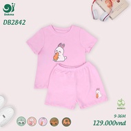 [Dokma] Bộ Quần Áo Trẻ Em | Đồ Bộ Bé Trai/Bé Gái Chất Liệu Sợi Tre Mềm Mịn Thoáng Mát - Họa Tiết Dễ 