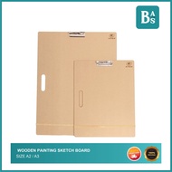 Bali Art Supplies - A2/A3 Sketch Wooden Board - Wooden Painting Sketch Board - Bali Artemedia