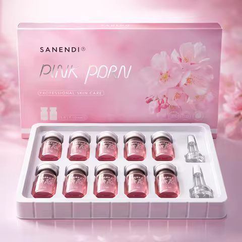 Sanendi PDRN Pink Cocktail Salmon DNA Facial Serum For Dermapen Face Glowing Hyaluronic Acid Korean 