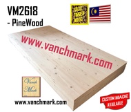 (18 mm X 600 mm W X 1500 mm L) baru Kayu Pepejal Pine 100% Kayu Atas Meja S4S Atas Meja Vm2635 (Utama, Pintu Kayu dapur Makan, Meja Rumah Perabot Kayu Desktop Permainan Komputer Pine)