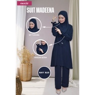 Suit Madinah Premium Ironless Suit Premium Suit Umrah Clothing Set Dress Muslimah Baju Raya Haji 202