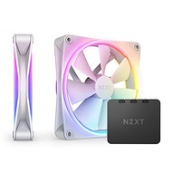 NZXT F140 RGB Duo Twin Pack - 2 x 140mm Dual-Sided RGB Fans with RGB Controller – 20 Individually Ad