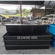 NEX 6 x3x2 Black with 6 Feet Filter Black Fiberglass Fish Tank Water Pond Aquarium Heavy Duty Kolam 