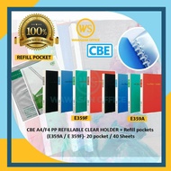 CBE Clear Holder / New Clear Holder File / Document Holder / Display Holder / Paper Holder A4 & F4 (