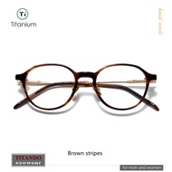 2023 New Style 999.9 Same Style Fashion Ladies Casual Crown-Shaped Glasses Titanium Recurved Bow Spr