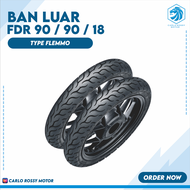 BAN LUAR MOTOR FDR 90/90 RING 18 FLEMMO TUBETYPE