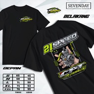 SEVENDAY.IDN - Latest Distro Race Speed 21 Garage Short Sleeve T-Shirt Original - Racing Short Sleev