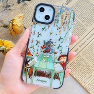 【客製化】iPhone 15雙層包膠透明手機殼 _附贈手機桌布