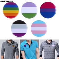 BACKSTREET 1/2PCS Brooch Clothing Hat Decoration Jewelry Accessories Rainbow Gay Badge