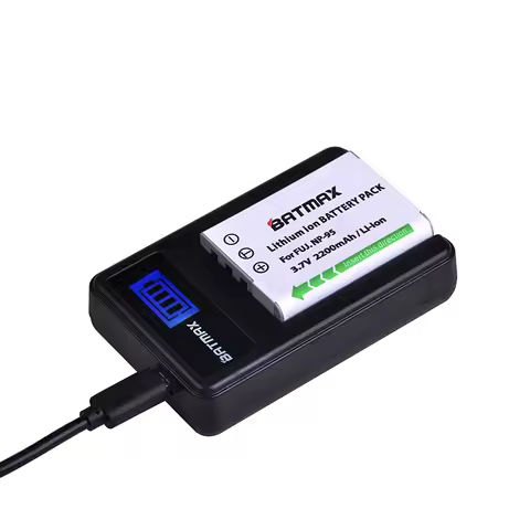 Batmax 2200mAh NP-95 NP 95 Battery+LCD USB Charger for Fujifilm X30 X100 X100S X100T XS1 Fujifilm Fi