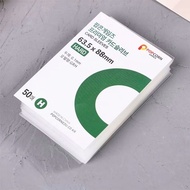 [1 PACK=50PCS] Inner Sleeve Plastic Photocard Collection Card Popcorn Brand Thick Hard Size 63.5x88m