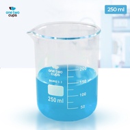 One Two Cups Multifunctional Borosilicate Glass Chemical Lab Measuring Cup - GG-17