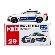 TOMY Domeka Red White Box Simulation Alloy Car Model Male Toy No. 29 BMW I4 Police Car993704