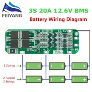 3S 20A Li-ion Lithium Battery 18650 Charger PCB BMS Protection Board 12.6V Cell 59x20x3.4mm Module