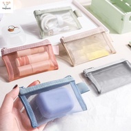 [pes] 1PC Portable Zipper Mesh Storage Bag New Coin Purse Small Square Mesh Coin Purse Travel Storag