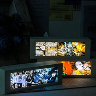 Anime Demon Slayer Led Light Box  Sleeping Night Light Desktop Decoration Charging Touch Dimming Atmosphere Light Bedhead Light Decoration Painting Gift
