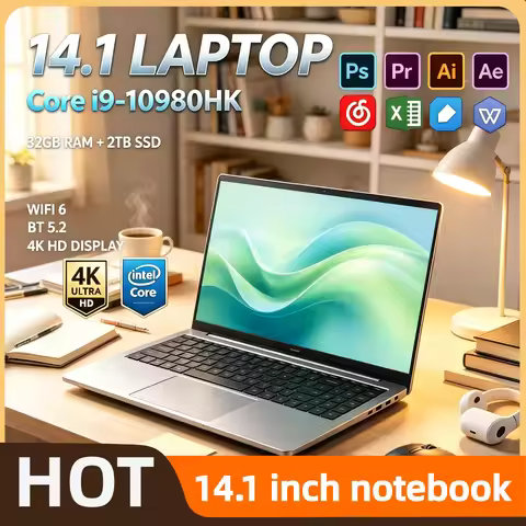 Intel Core i9 10980HK 14.1 Inch Pro Laptop 8C 16T 2.4 5.3GHz 16MB 45W 32GB RAM 2TB M.2 SSD Gaming No