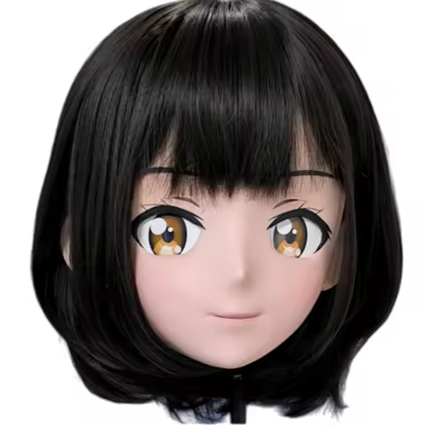 (GLove02) Can Customized Character Female Girl Resin Mask Head Crossdressing Kigurumi Cosplay Mask