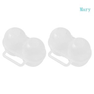 Mary Eggs Box Camping Plastic Outdoor Eggs Holder 2 Slots Crisper Eggs Carriers Case