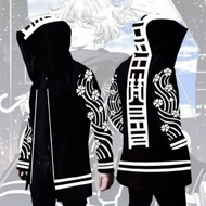 Jaket Jubah Jumbo Sweater Anime Tokyo Revengers Tokyo Brahman Senju - Hitam, M