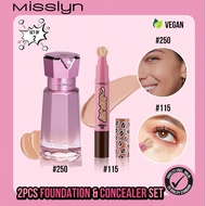 2 ชิ้น ชุดรองพื้นและคอนซีลเลอร์ MISSLYN, ปากกาคอนซีลเลอร์ Hot Shot, คอนซีลเลอร์, คอนซีลเลอร์เหลว, ปร