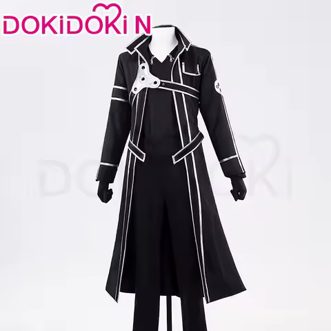 Kirito Cosplay Costume Anime Sword Art Online Cosplay SAO【S-2XL】DokiDoki-N Men Costume Kirigaya Kazu