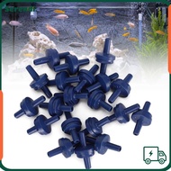 SERENDI 20Pcs Set Check Valve, 4mm Barb Unidirectional Aquarium Check Valve, Durable Plastic Blue On