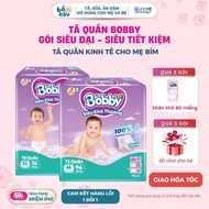 [LARGE SAVING PACKAGE] Bobby Ultra+ diapers/diapers all sizes M96/L88/XL76/XXL70/3XL24 for babies up