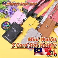 NCW-02 5Card Slot Holder Business Credit Card work ID card &ID student key chain, small wallet with 