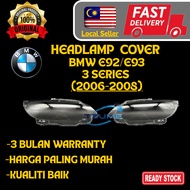 BMW E92 / E93 (2006-2008) Headlamp OEM Cover / Headlight LEN Cover / Clear Lens HD QUALITY (pc/set)