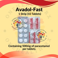 [CLEARANCE ] AVADOL-FAST Tablet 500mg 10'S