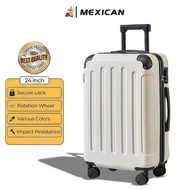 Mexican 24 Inch jumbo 20 Suitcase 22 inch Cabin Luggage Travel Bag Large Children'sPOLO with Four Wh