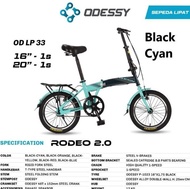Odessy Rodeo 20 16 Inch Sepeda Lipat Folding Single Speed Anak Dewasa