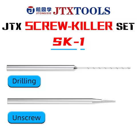 JTX SK-1 Screw Killer Set Professional Screw Extractor for iPhone Mobile Phone Stripped Grinding Qui