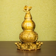 Pure Brass Tianyi Gourd Desktop Decoration Nine Turtles Gossip Gourd Open Office Living Room Entranc
