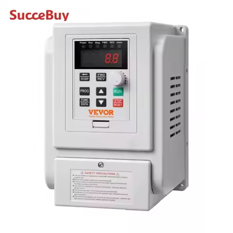 SucceBuy VFD 5HP4KW Singel Phase 220V-240V Input to 3 Phase 220V-240V Output Variable Frequency Driv