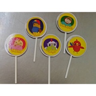 Ready Stock 5pcs Didi and Friends Topper Birthday Cake Topper Cartoon Topper Cake Decoration Cupcake