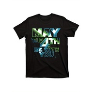 1 Cotton T Shirt Cotton Funny May The 4th Be With You Round Neck Short Sleeved T Shirt 1