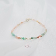 Amazonite x Pink Opal Bracelet 4mm Natural Pink Opal (Amazonite x Pink Opal Bracelet Nature) Feng Sh