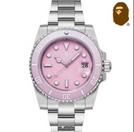 Bapex 粉色錶盤手錶