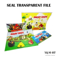 Seal Transparent File Pvc Zipper Bag Zipper Pouch School File File Plastik