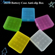 PANSIE 18650 Battery Box, 4 AA AA Plastic Battery ,  Anti-slip Coloful Rechargeable Battery Containe