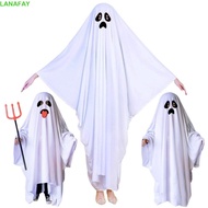 LANAFAY Ghost Costume Cape, White Scary Halloween Costumes, Creative Terror Horror Pancho Masquerade