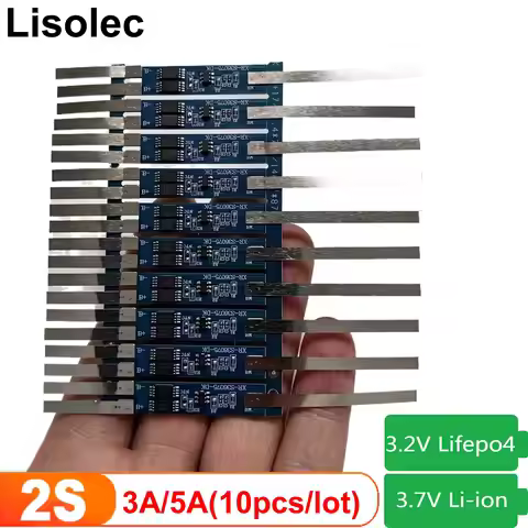 BMS 2S 18650 21700 32700 32650 BMS for 6.4V Lifepo4 7.4V Li-ion Battery 3A 5A Charge Discharge Prote