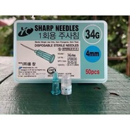 Combo of 10 meso heads 32G, 34G 4mm SUPER SMALL nutrient pusher